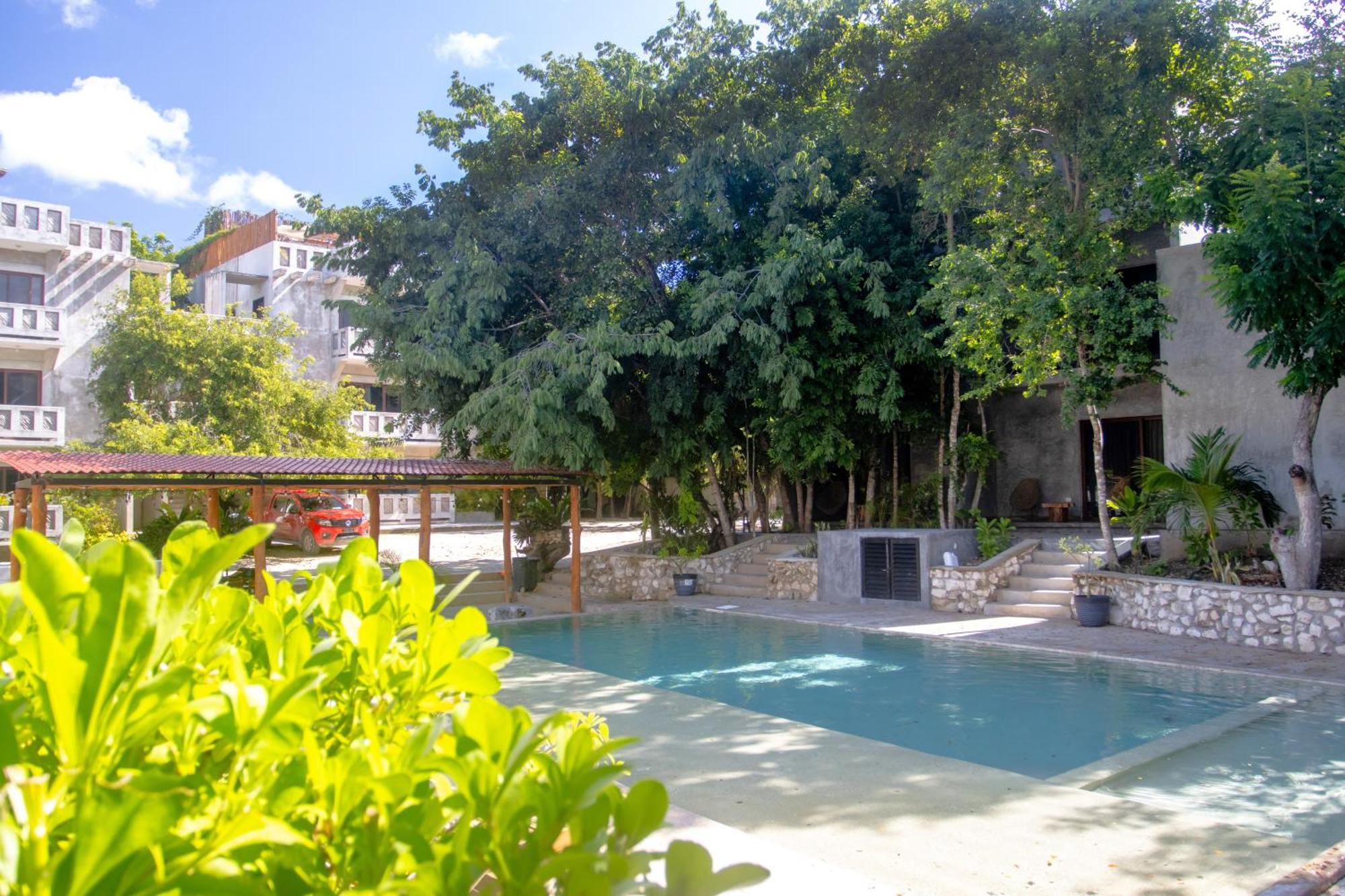 Hotel Casa Tortuga Tulum - Cenotes Park Inclusive Bagian luar foto The swimming pool at the hotel