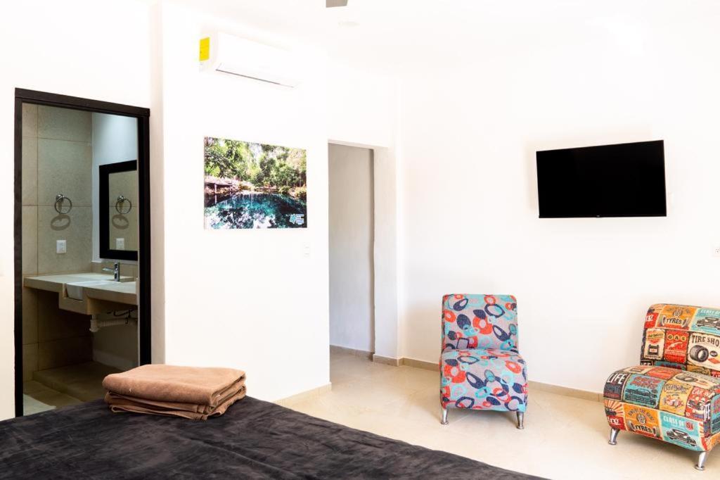 Hotel Casa Tortuga Tulum - Cenotes Park Inclusive Bagian luar foto A room at the hotel