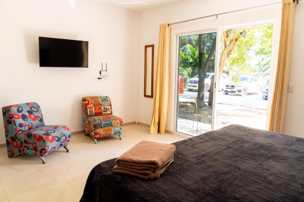 Hotel Casa Tortuga Tulum - Cenotes Park Inclusive Bagian luar foto A bedroom at the hotel